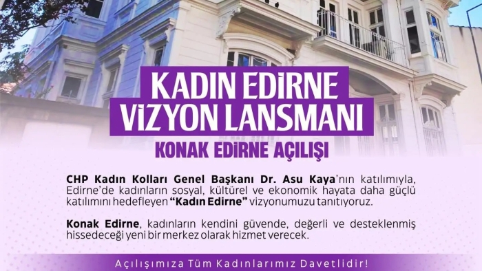 EDİRNE BELEDİYESİ’NDEN ŞEHRE YENİ BİR SOSYAL YAŞAM MERKEZİ: KONAK EDİRNE AÇILIYOR